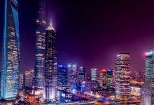 【170款】竖屏城市街道人流车流航拍城市建筑夜景视频素材-木豆素材网