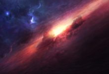 绚丽星云与恒星光芒交织的宇宙景象8K壁纸 免费下载-木豆壁纸网