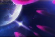 科幻宇宙中的神秘星球与光束8K壁纸 免费下载-木豆壁纸网