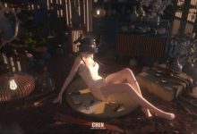 古风少女静坐庭院，光影柔和氛围感十足8K壁纸 免费下载-木豆壁纸网