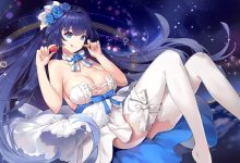 星空下的蓝发少女8K壁纸 免费下载-木豆壁纸网