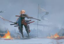 雪地战场中的女武士8K壁纸 免费下载-木豆壁纸网