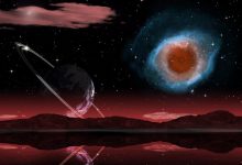 星际奇观:行星与星云的梦幻夜景8K壁纸 免费下载-木豆壁纸网