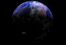 地球与月球的太空视角8K壁纸 免费下载-木豆壁纸网